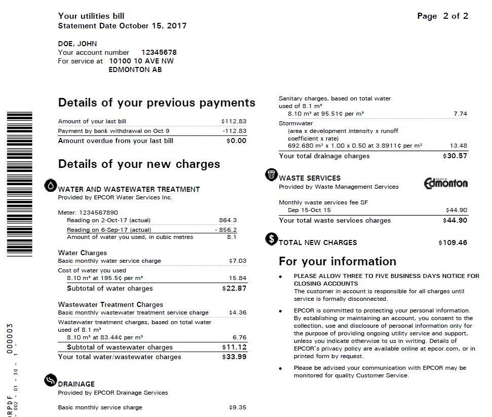What are the different ways to pay your Epcor water bill?