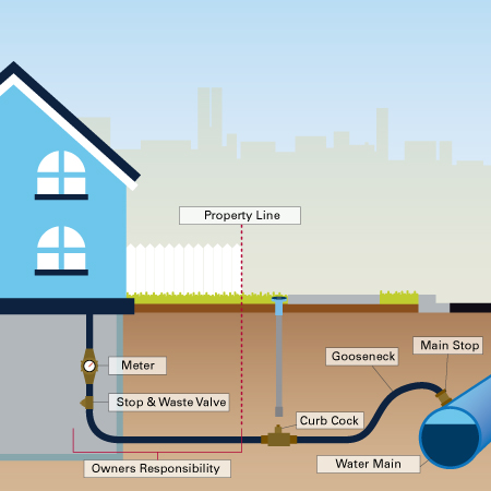 The property owner's responsibility ends at your property line; however, EPCOR owns the water meter.
